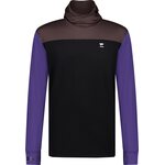 Mons Royale Yotei Powder Hood Longsleeve Mens Violet / Cedar / Black