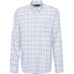 Barbour Caswell Tattersall Regular Fit Shirt Mens Navy