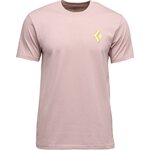 Black Diamond Shredded Short Sleeve Tee Mens Pale Mauve
