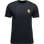 Black Diamond Shredded Short Sleeve Tee Mens Black