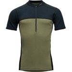 Devold Lauparen Merino 190 Zip Tee Mens Ink/Lichen/Black