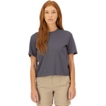 Mons Royale Yonder Merino Organic Cotton T-Shirt Womens Vintage Black