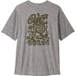 Patagonia Cap Cool Daily Graphic Shirt - Lands Mens Hike-A-Bike: Feather Grey