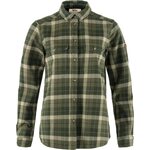 Fjällräven Värmland Heavy Flannel Shirt Womens Green-Deep Forest