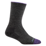 Darn Tough Solid Basic Crew Lightweight Womens Charcoal