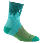 Darn Tough Treeline Micro Crew Midweight With Cushion Womens Aqua