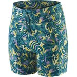 Patagonia Endless Run Shorts 6" Womens Wild Botanist: Wetland Blue