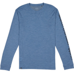Mons Royale Zephyr LS Mens Steel Blue