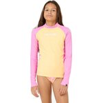 Rip Curl Classic Surf Long Sleeve Rash Vest Girls Mango