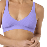 Rip Curl Custom Rib Halter Bikini Top Womens Purple