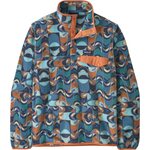 Patagonia Lightweight Synchilla Snap-T Pullover Mens Swallowtail Geo: Still Blue