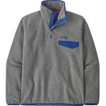 Patagonia Lightweight Synchilla Snap-T Pullover Mens Nickel w/Clement Blue
