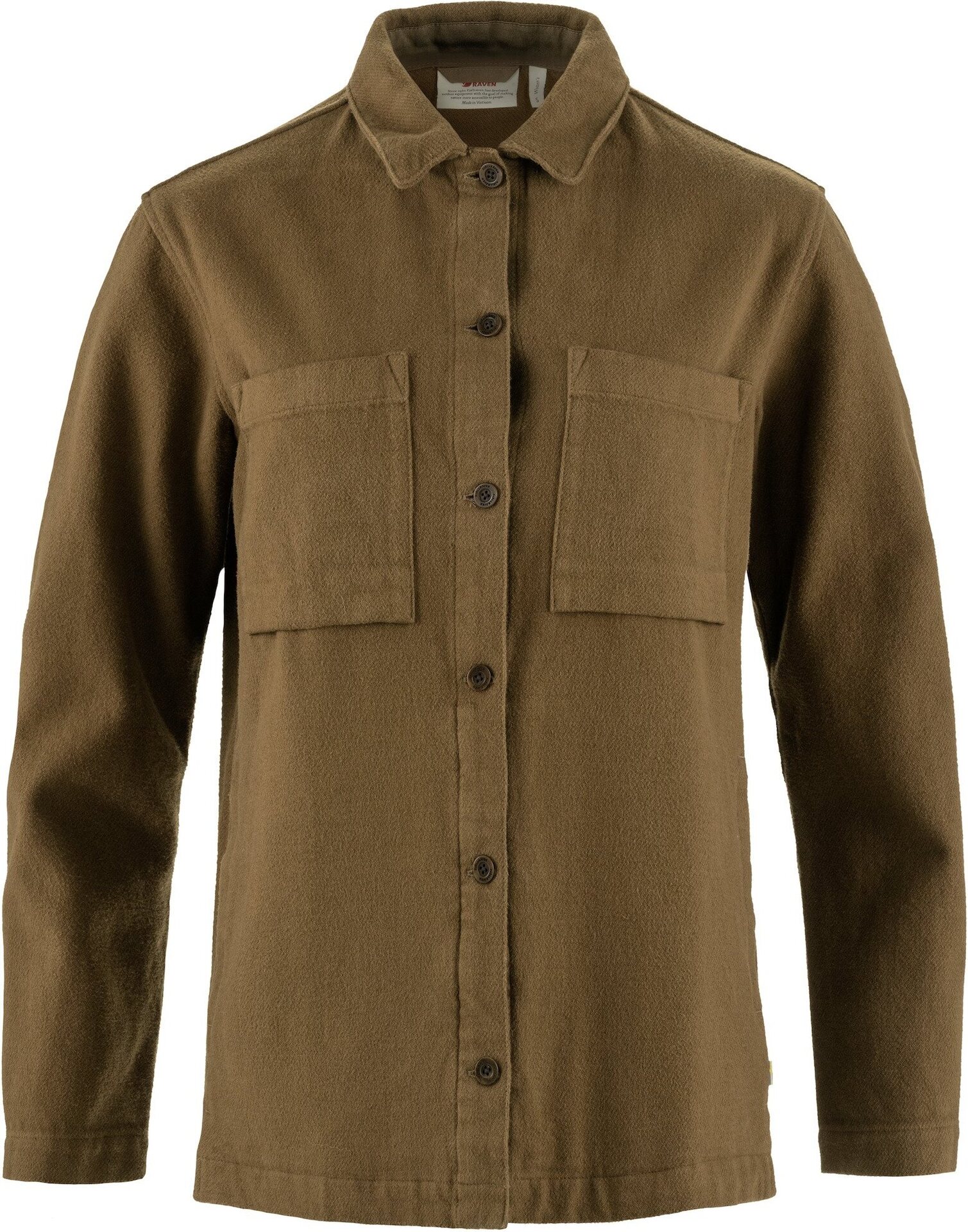 Fjällräven Singi Flannel Overshirt Womens Wood Brown (265)