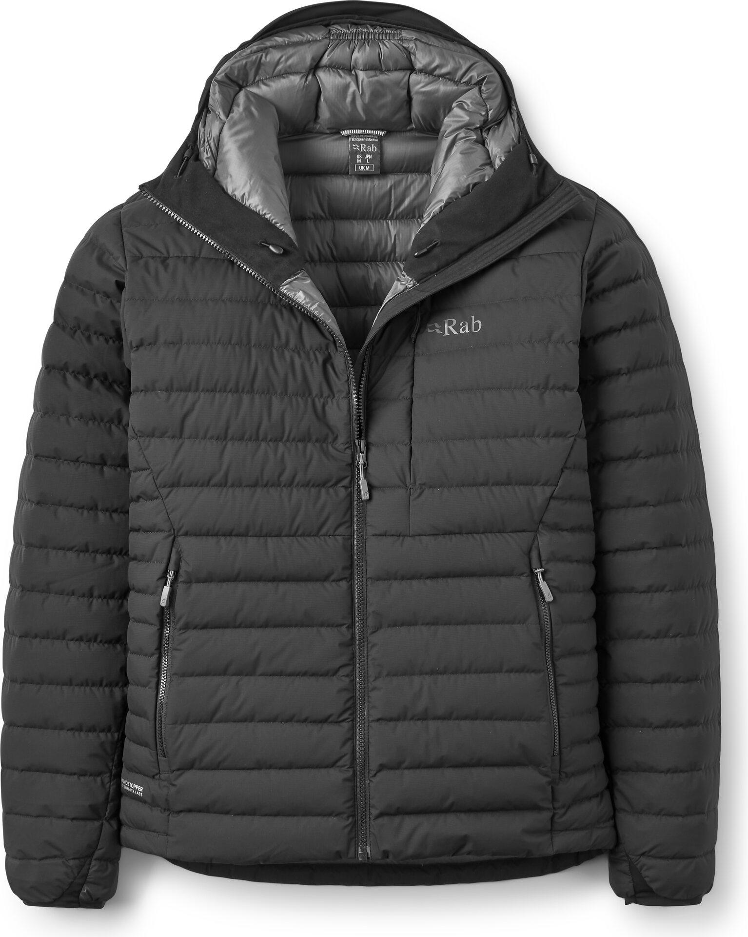 Rab Microlight Windstopper Hoody Mens Black