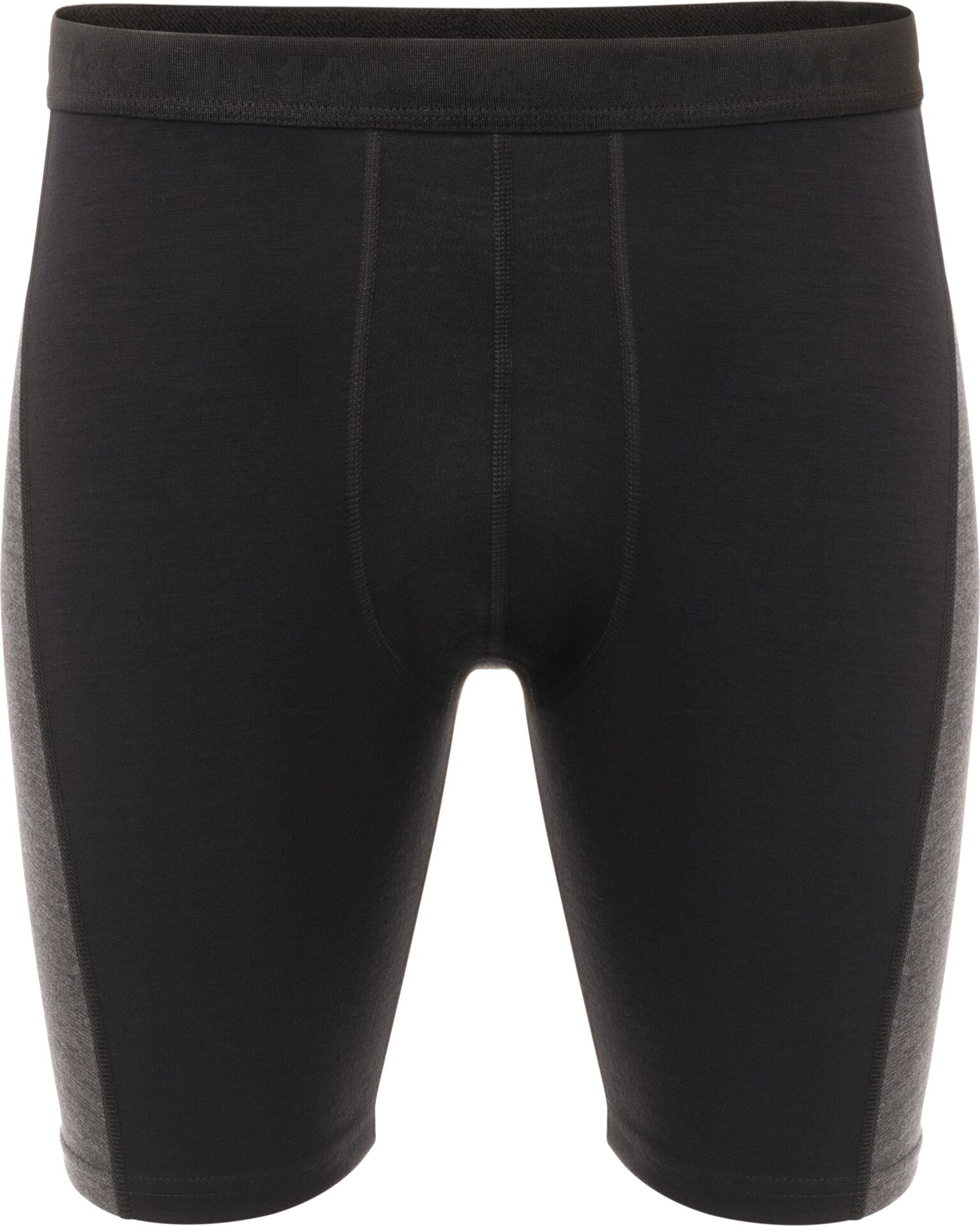 Aclima Warmwool Long Shorts w/Windwool Mens Jet Black / Marengo