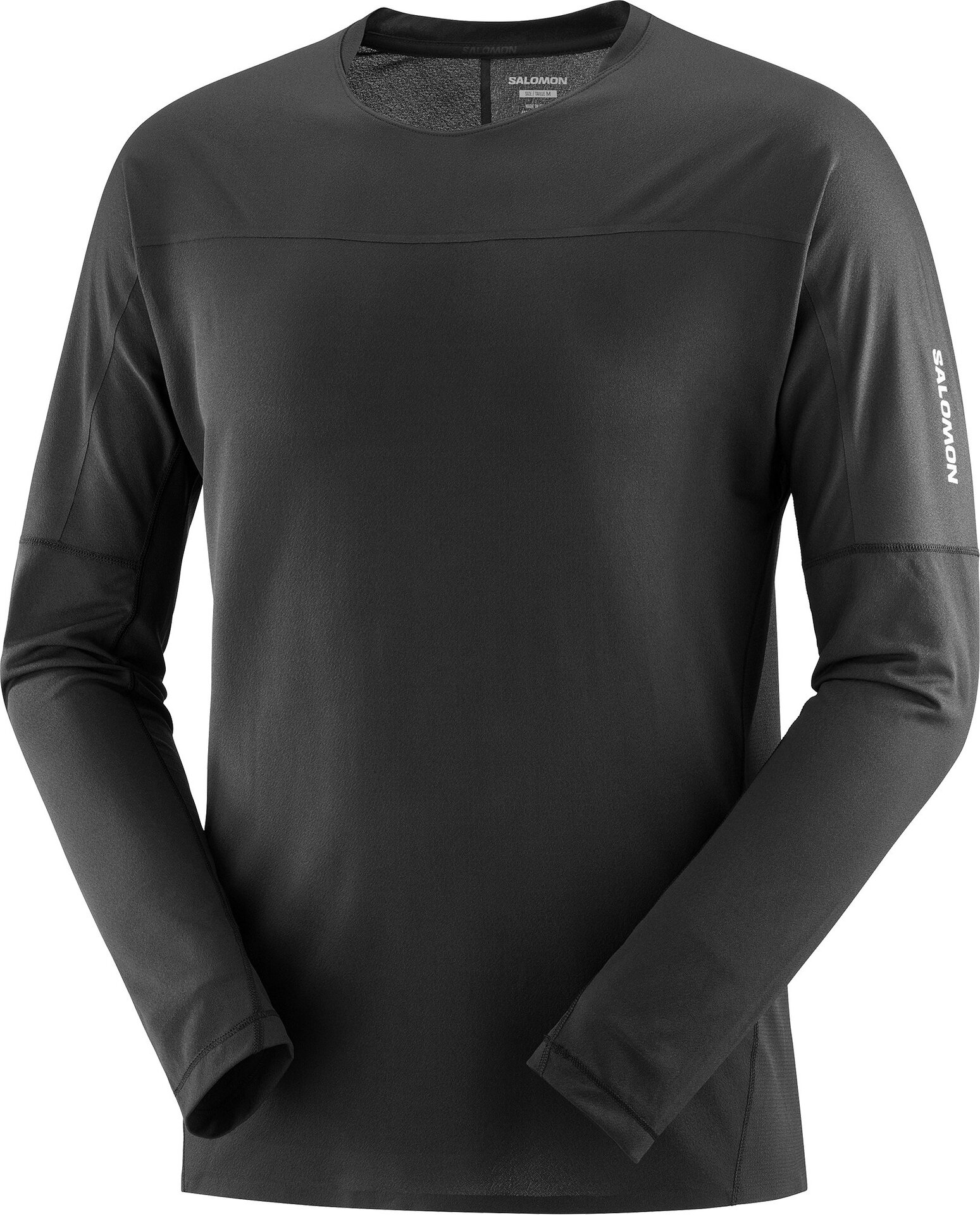 Salomon Sense Aero Long Sleeve Tee Mens Deep Black / Deep Black