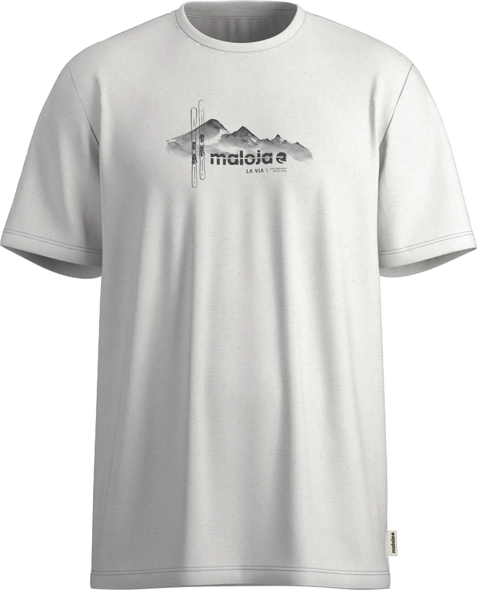 Maloja WeisseggM. Organic Cotton Tee Mens Shaded White
