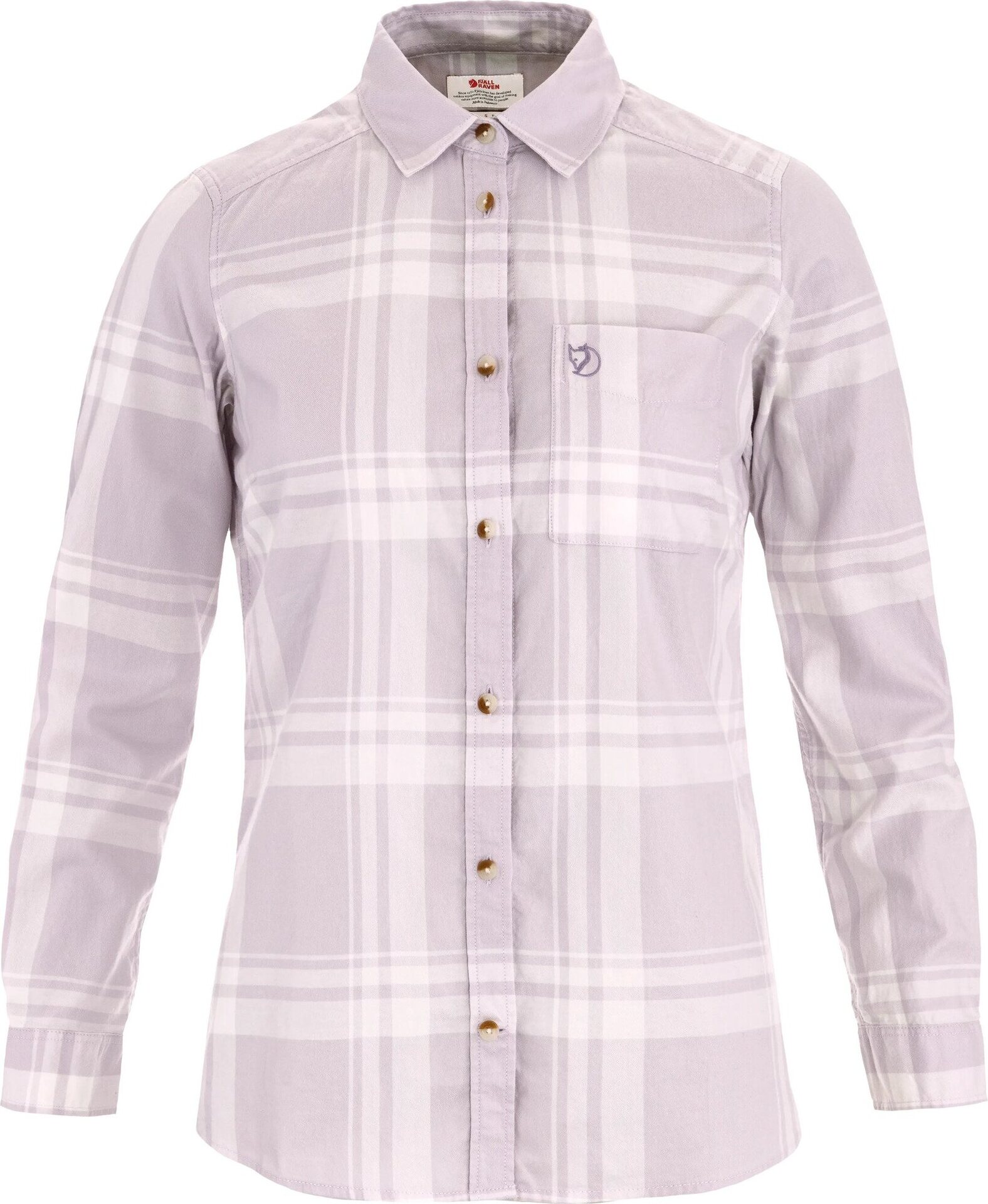Fjällräven Övik Lite Flannel Shirt Womens Eggshell-Lavender Mist (111-452)