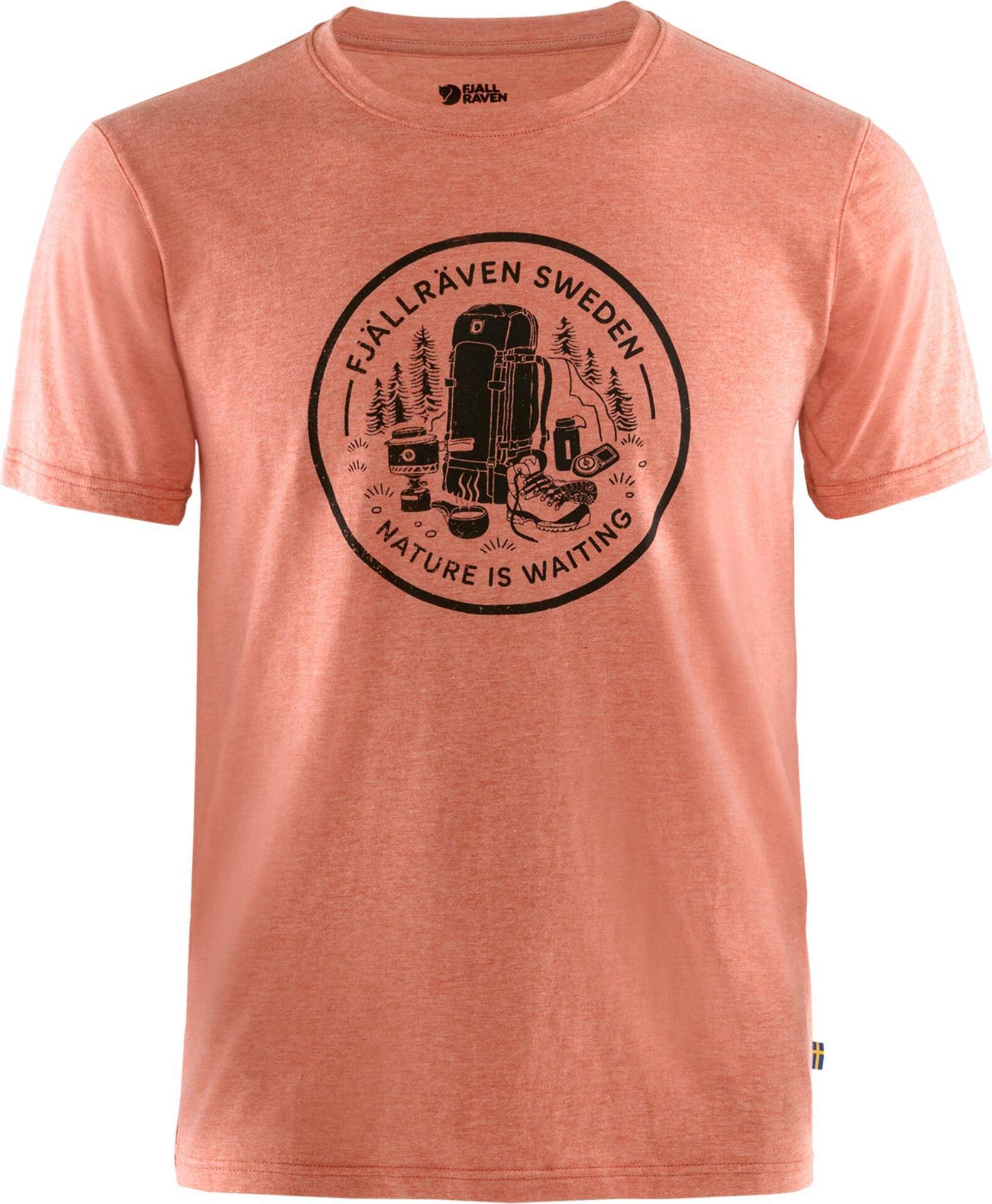 Fjällräven Fikapaus T-Shirt Mens Rowan Red/Melange (333-999)