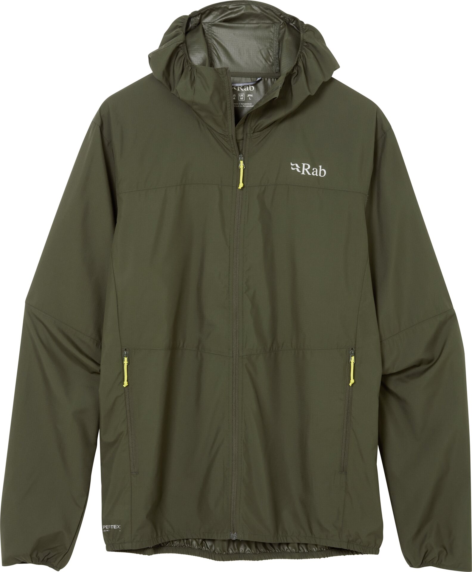 Rab Windgather Hoody Mens Army