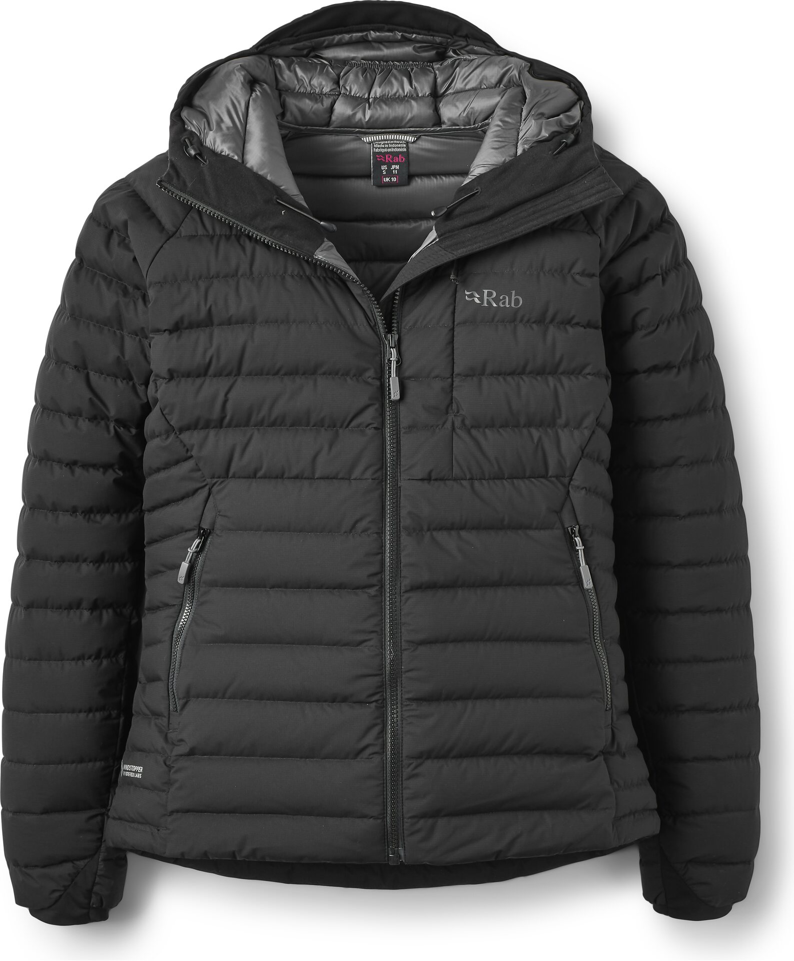 Rab Microlight Windstopper Hoody Womens Black