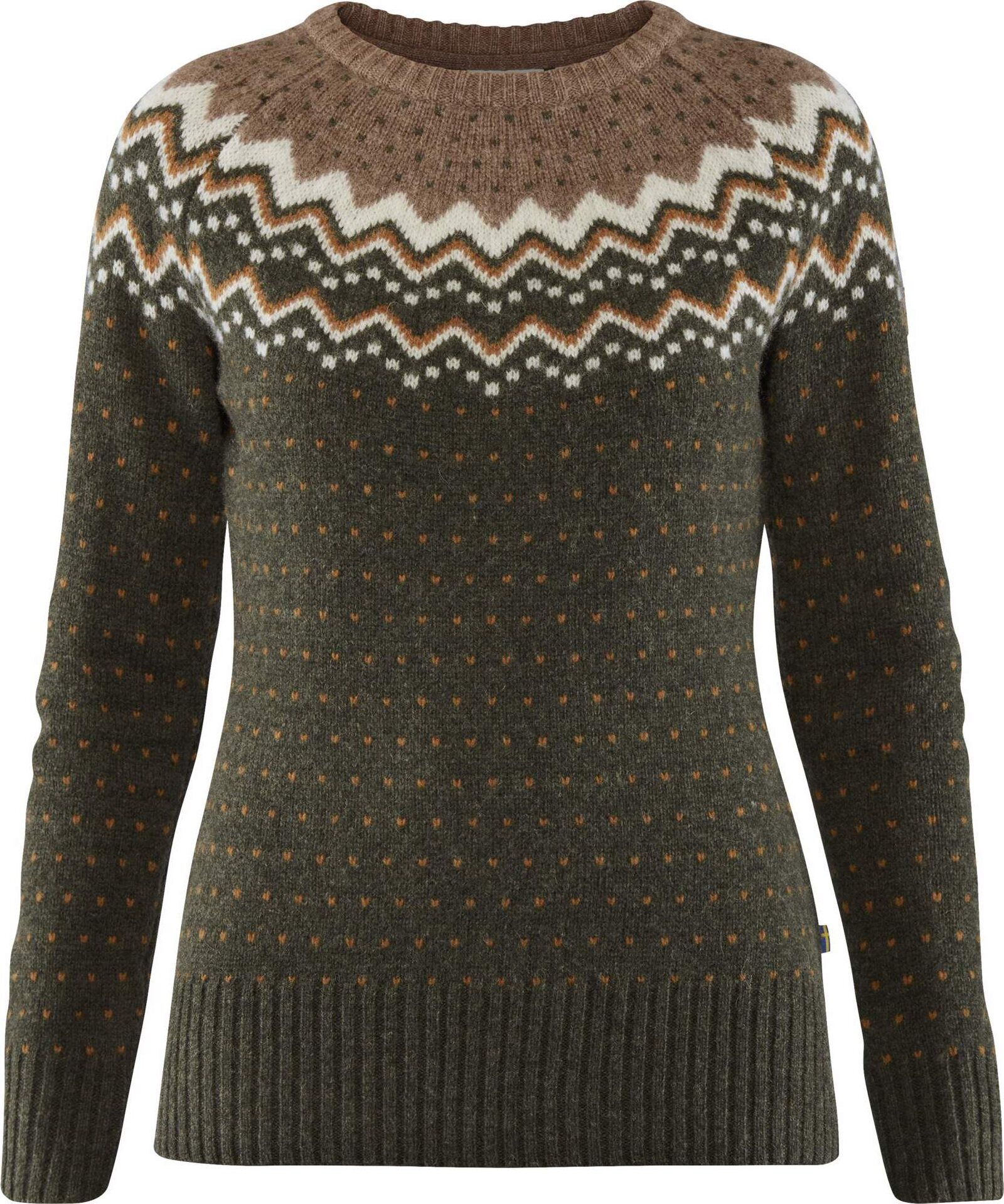 Fjällräven Övik Knit Sweater Womens Deep Forest (662)