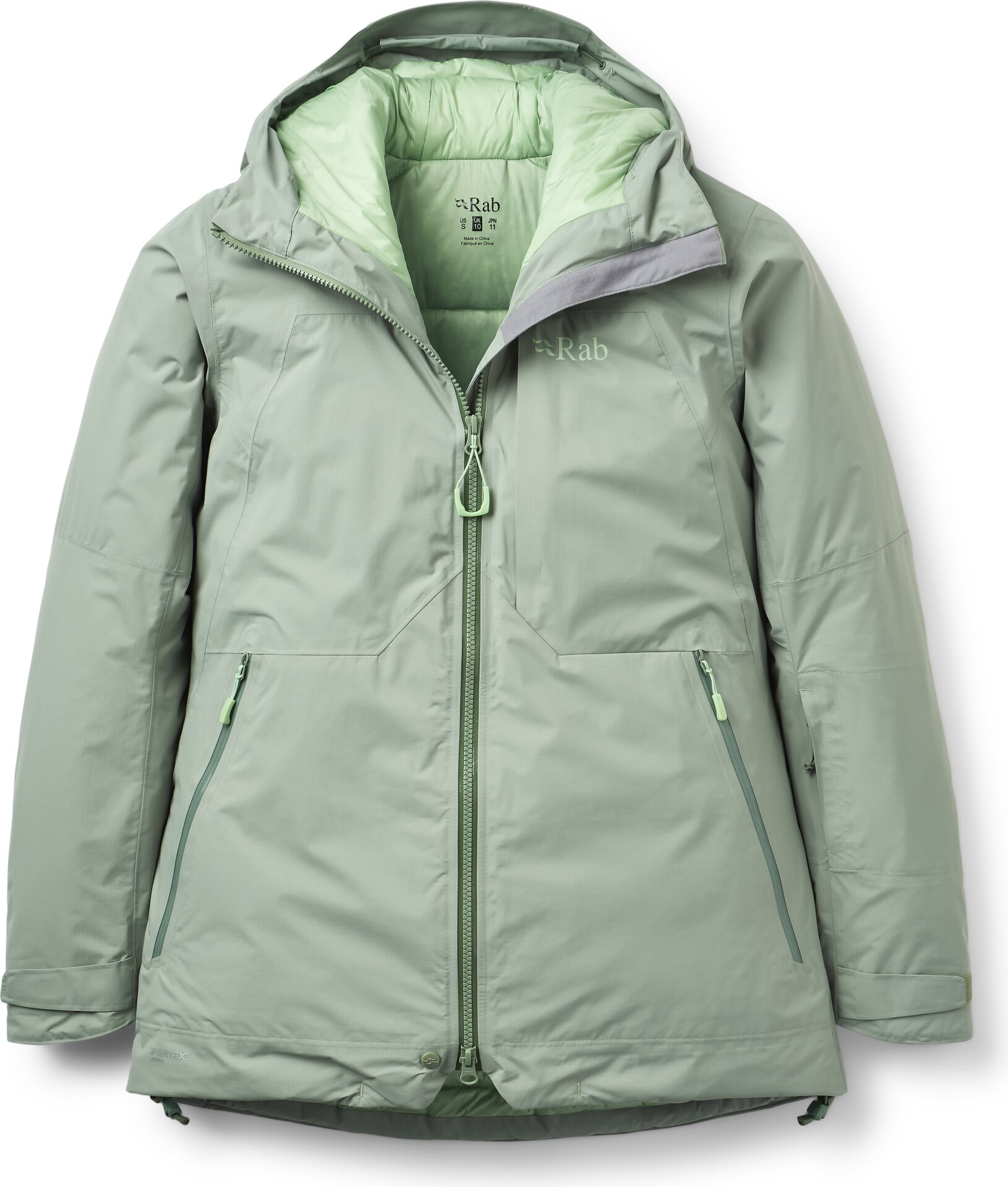 Rab Optical Down Jacket Womens Dark Fig Green