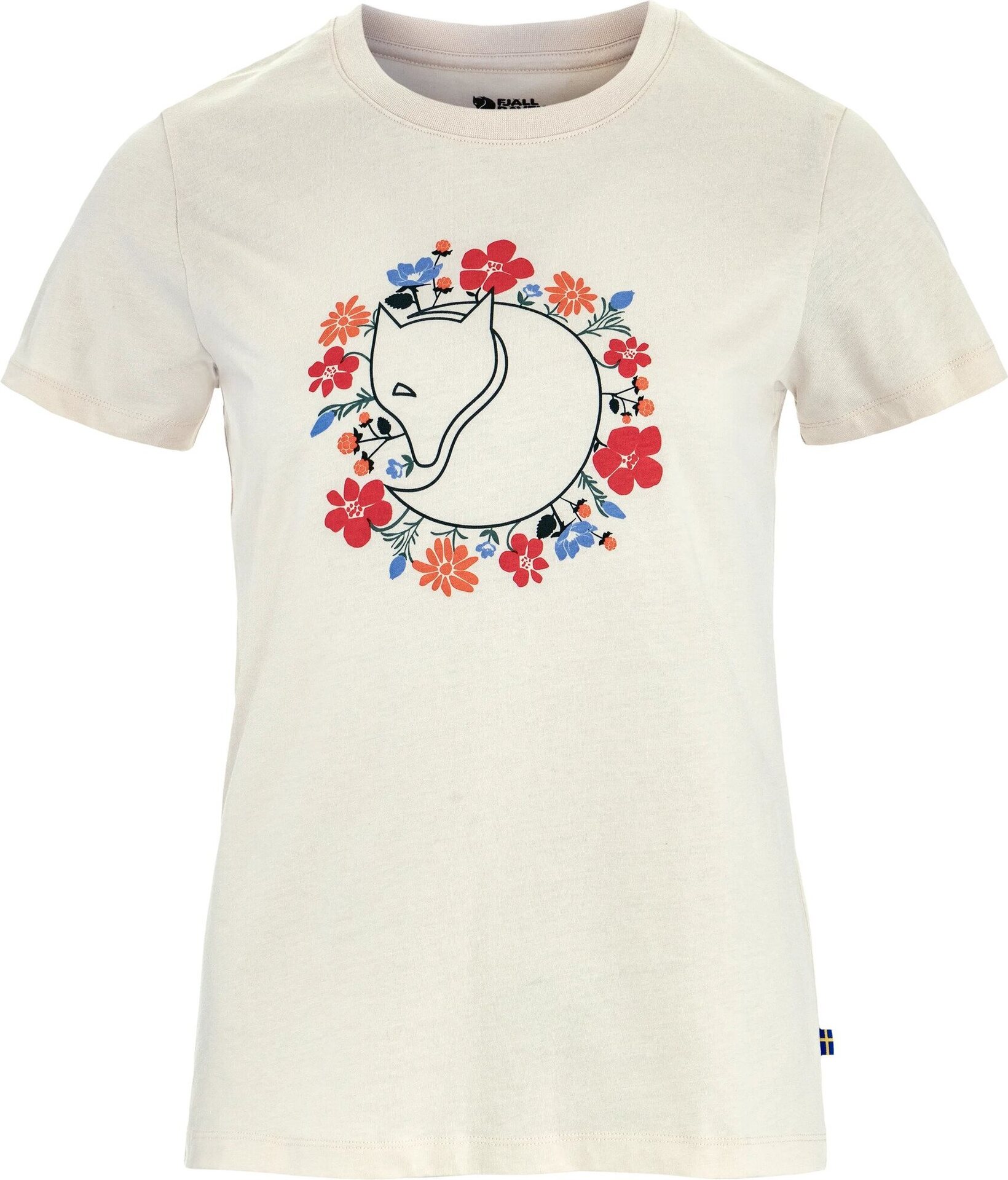Fjällräven Fjällblomster Fox T-shirt Womens Chalk White