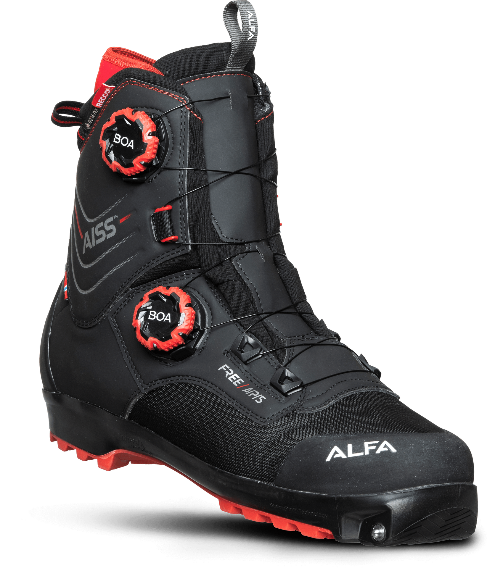 Alfa Free A/P/S GTX Mens (Rottefella Xplore System) Black