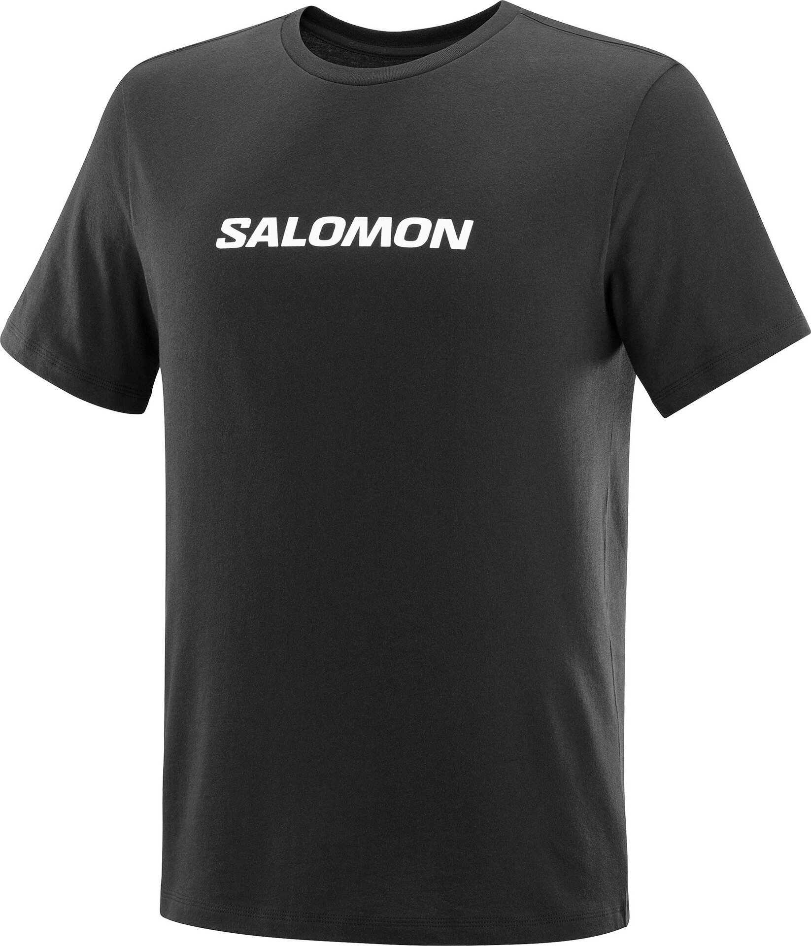 Salomon Logo Performance Short Sleeve Tee Mens Deep Black