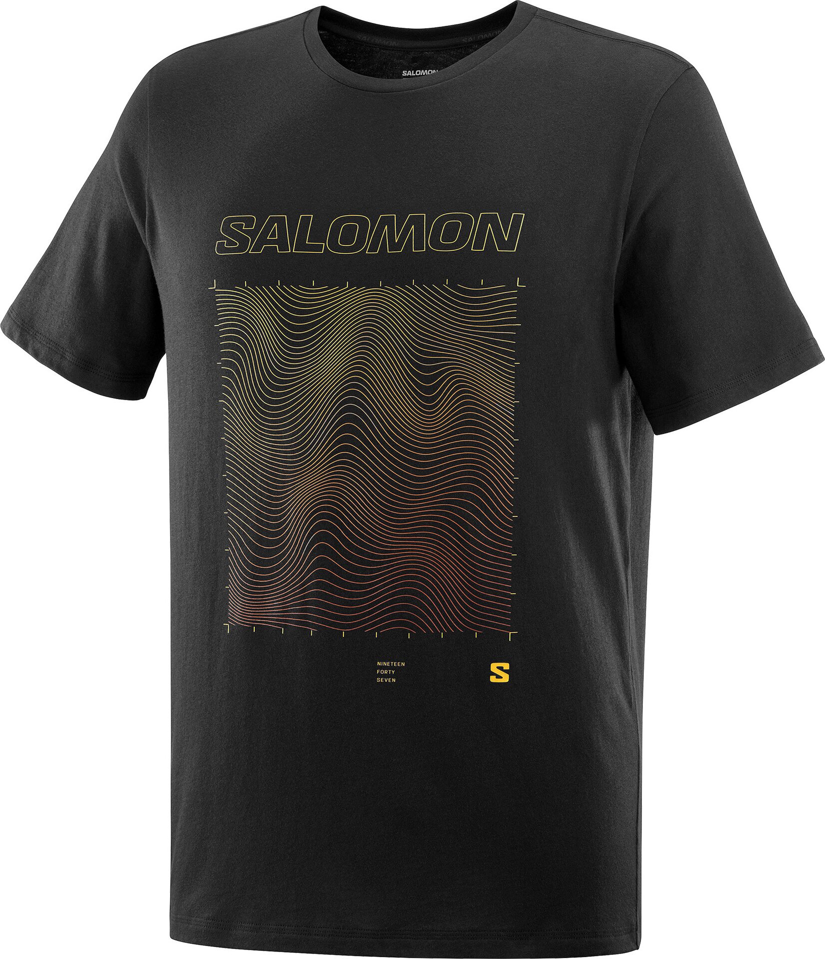 Salomon Graphic Short Sleeve Tee Mens Deep Black