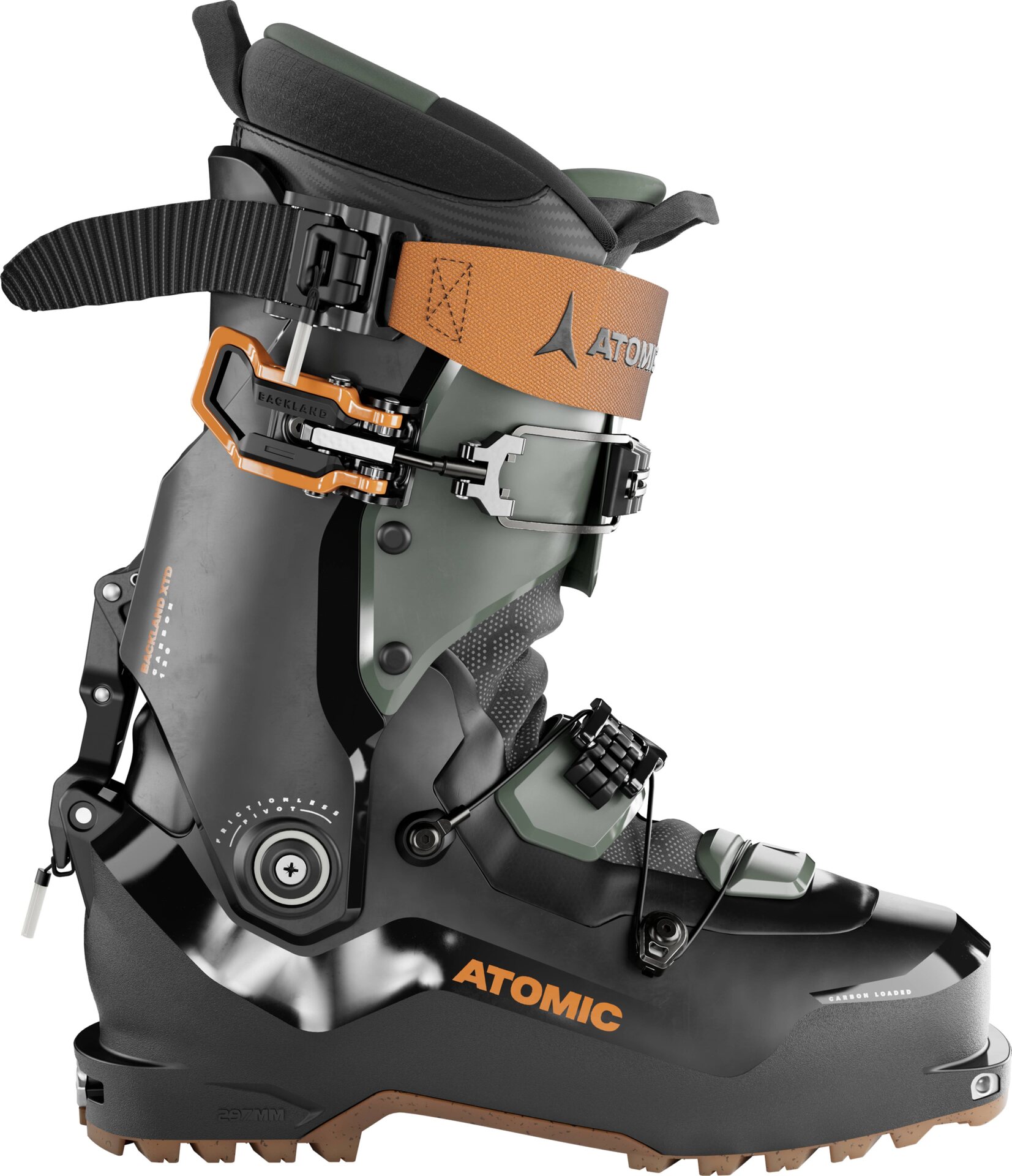 Atomic Backland XTD Carbon 120 Black / Army Green / Orange