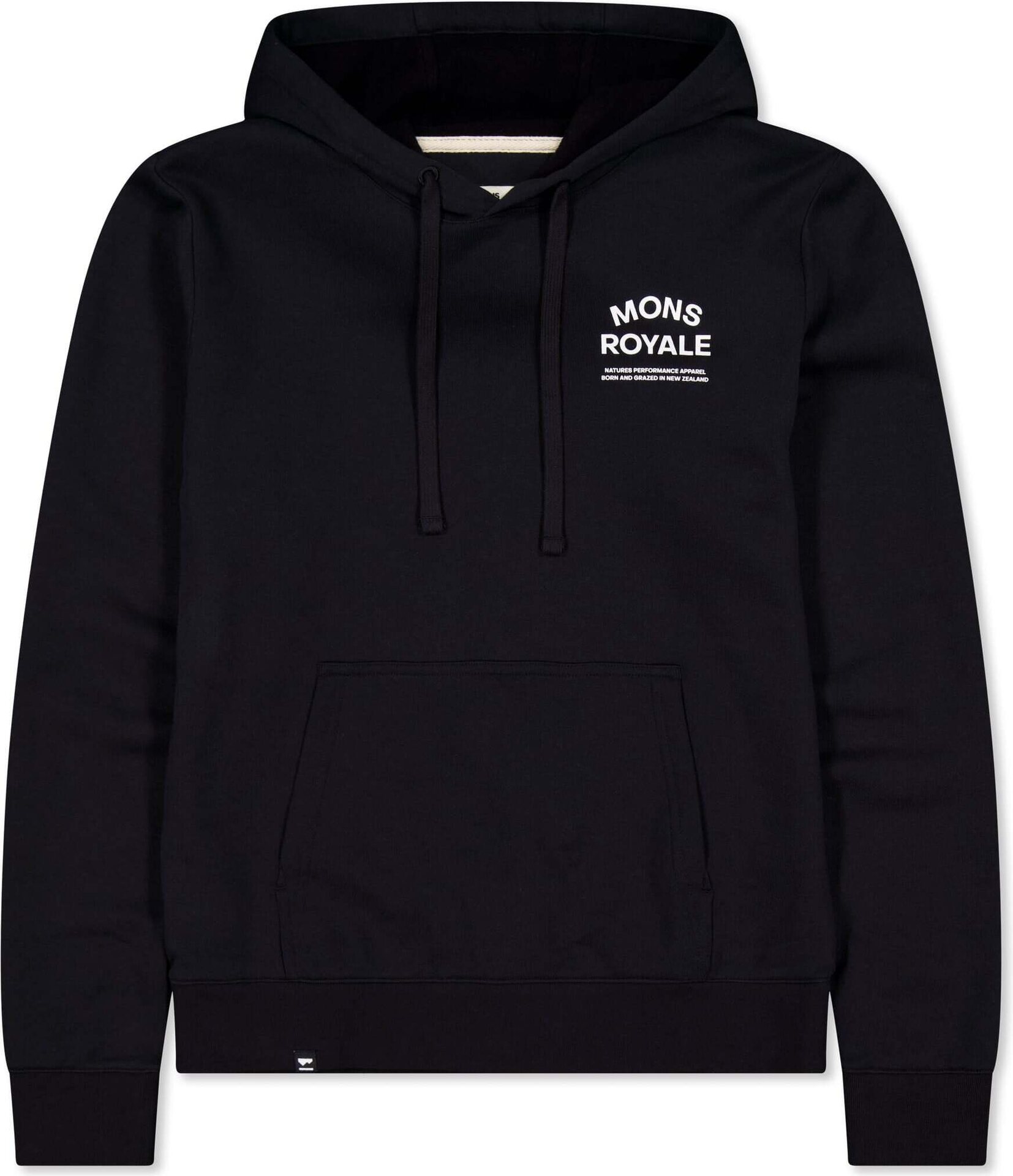 Mons Royale Inversion Merino Hoodie Womens Black