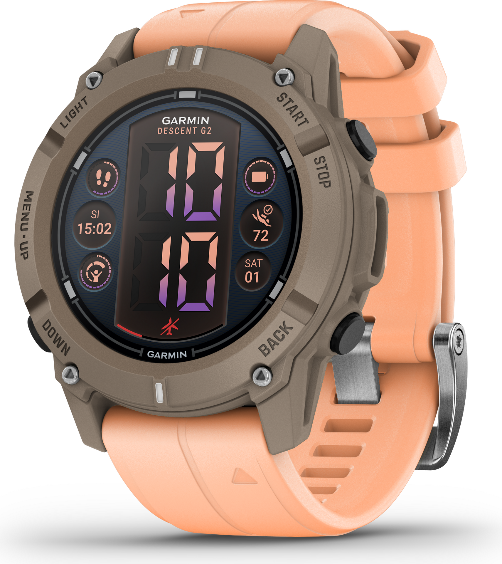 Garmin Descent G2 Paloma with Shell Pink Band