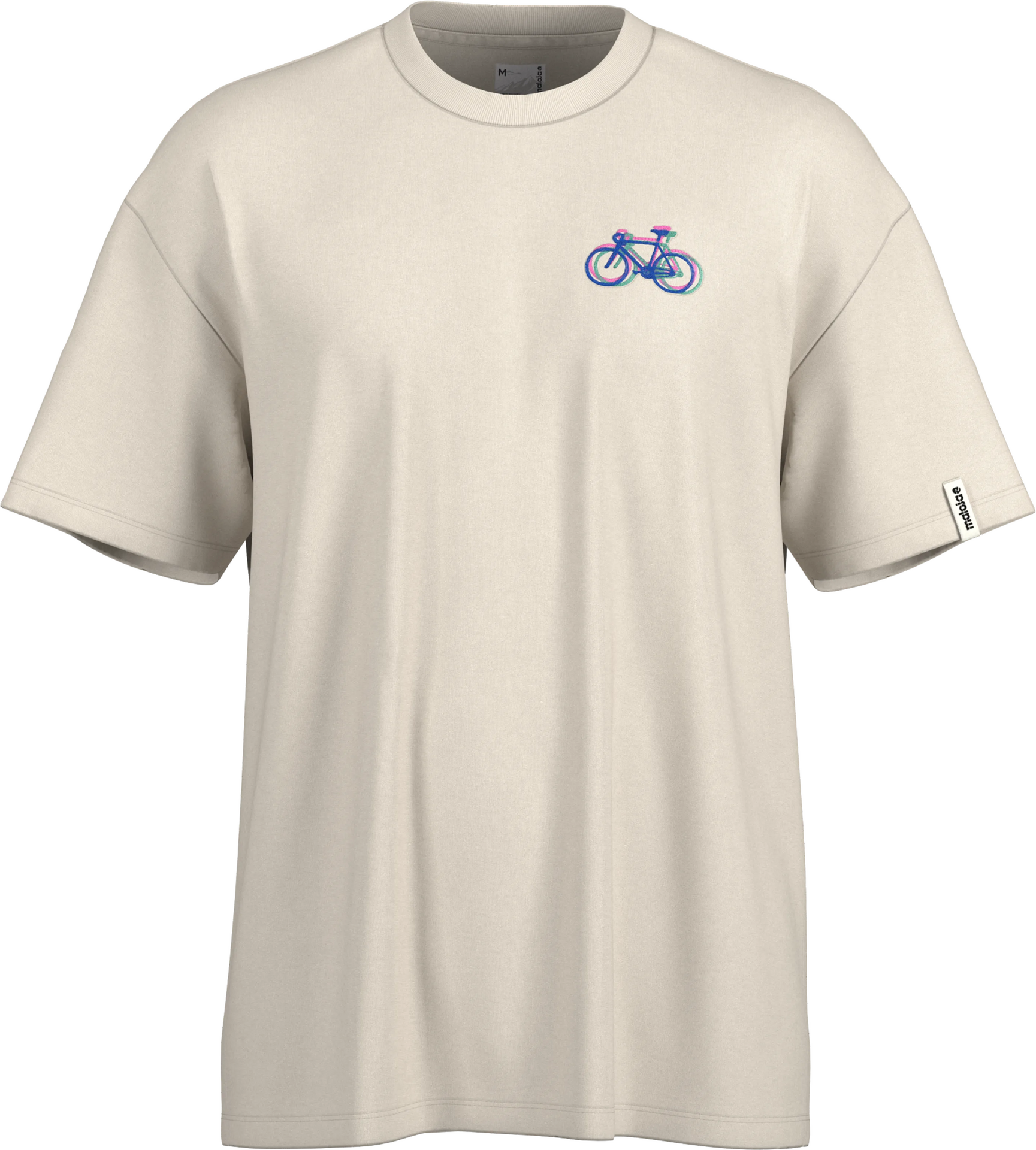 Maloja WaxenM. Organic Cotton Tee Mens Natural Bike