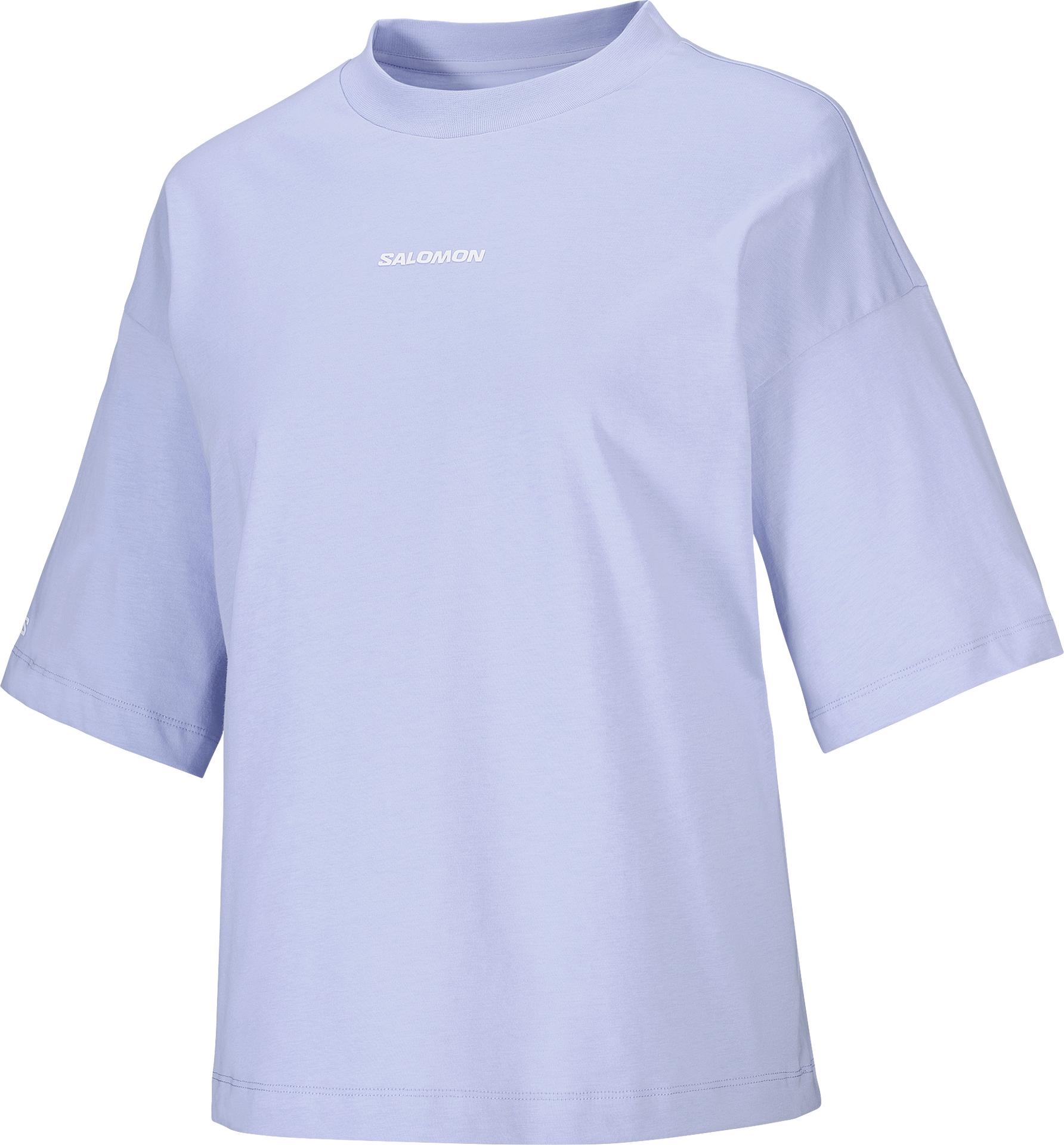Salomon Logo Short Sleeve Tee Womens Brunnera Blue