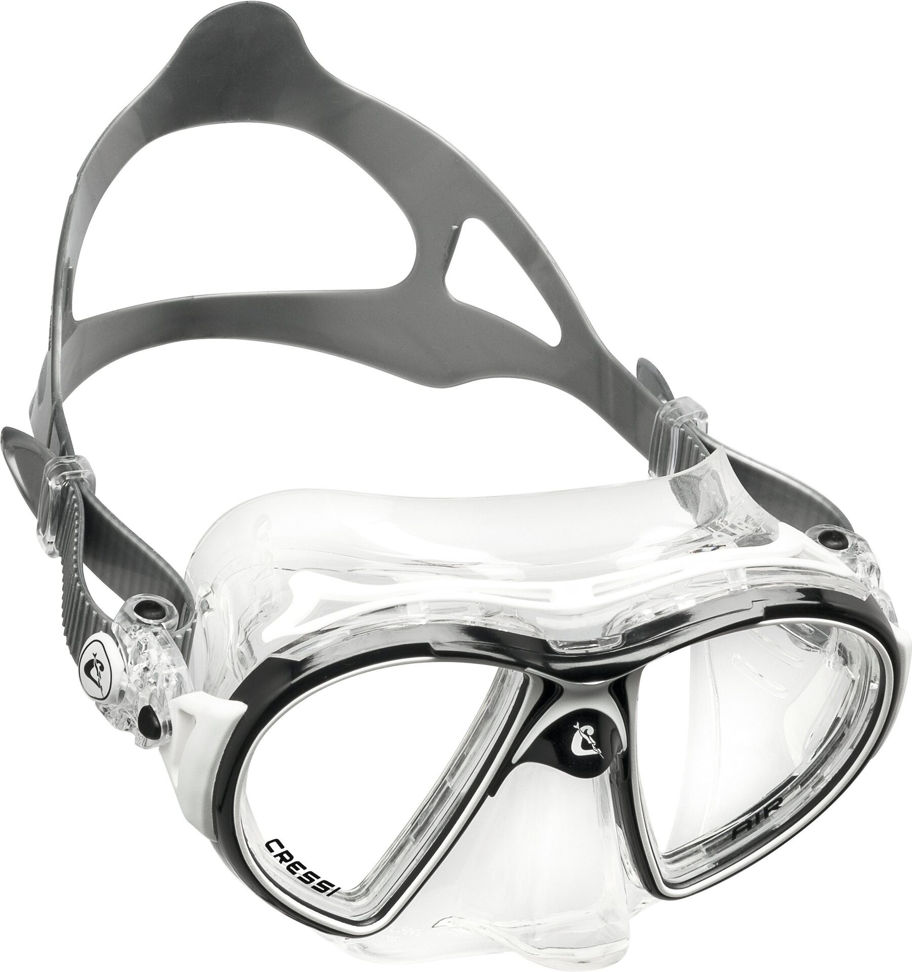 Cressi Air Crystal Clear/Black/White