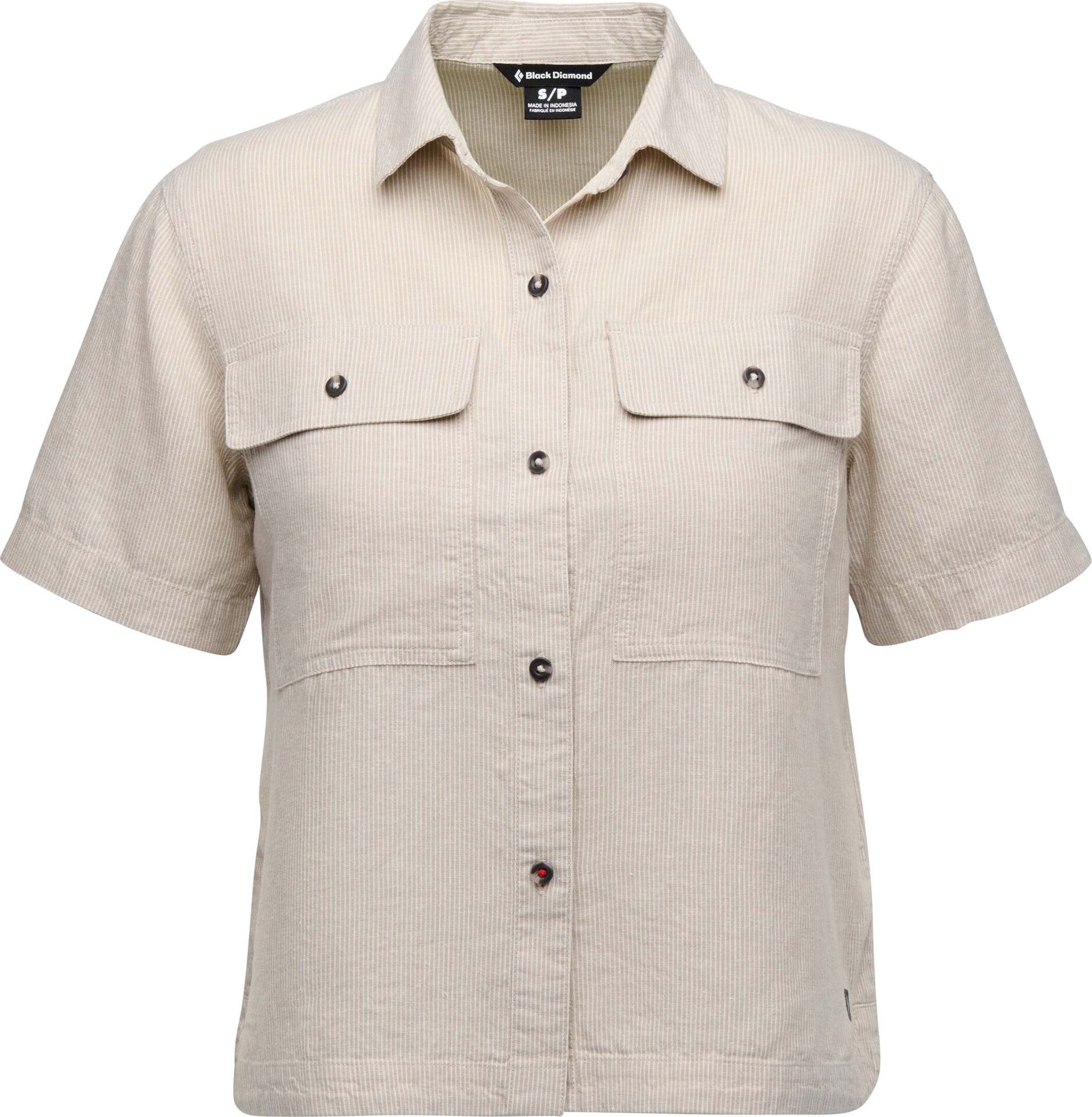 Black Diamond Scenic Route Short Sleeve Shirt Womens Moonstone-Chalk