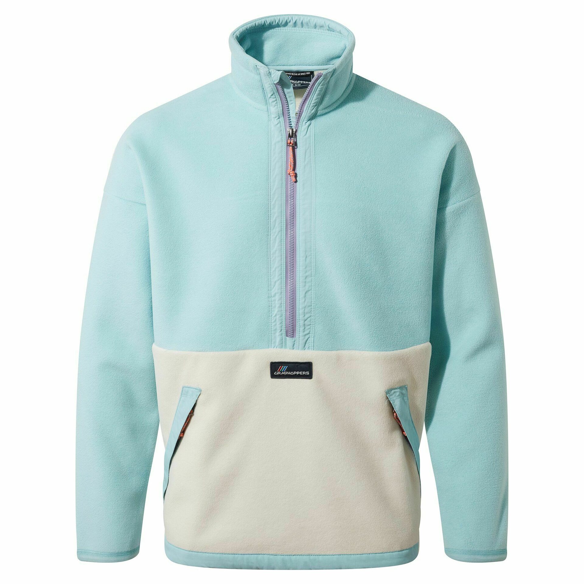 Craghoppers Spindle Half Zip Unisex Iced Aqua / Ecru