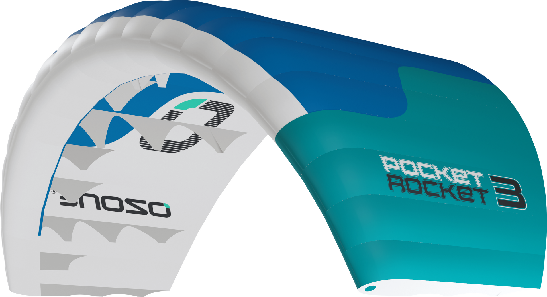 Ozone Pocket Rocket Parawing 4.3m² Marine Blue/Emerald/White