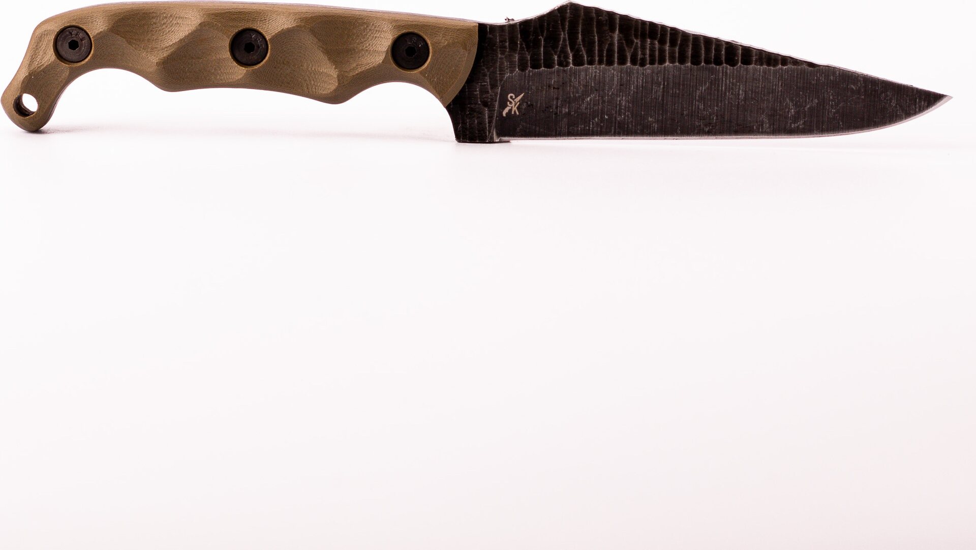 Stroup Knives TU2 - G10, Acid Etched OD Green