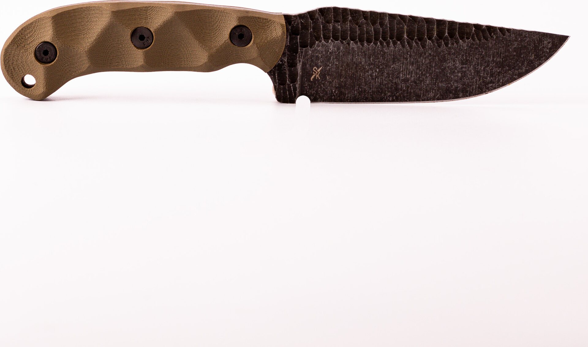 Stroup Knives GP1 - G10, Acid Etched OD Green