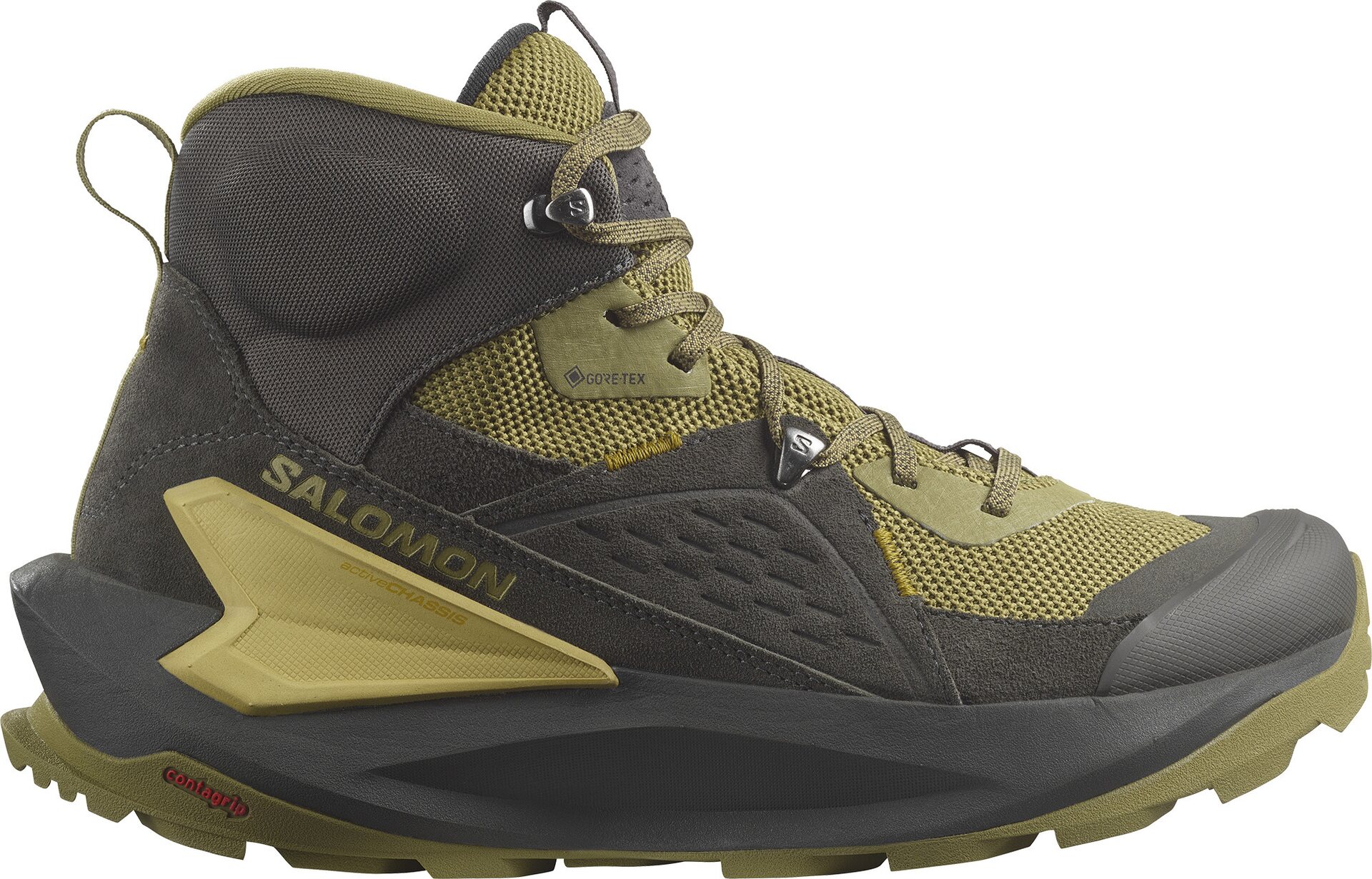 Salomon Elixir Mid GTX Mens Black / Dried Herb / Southern Moss