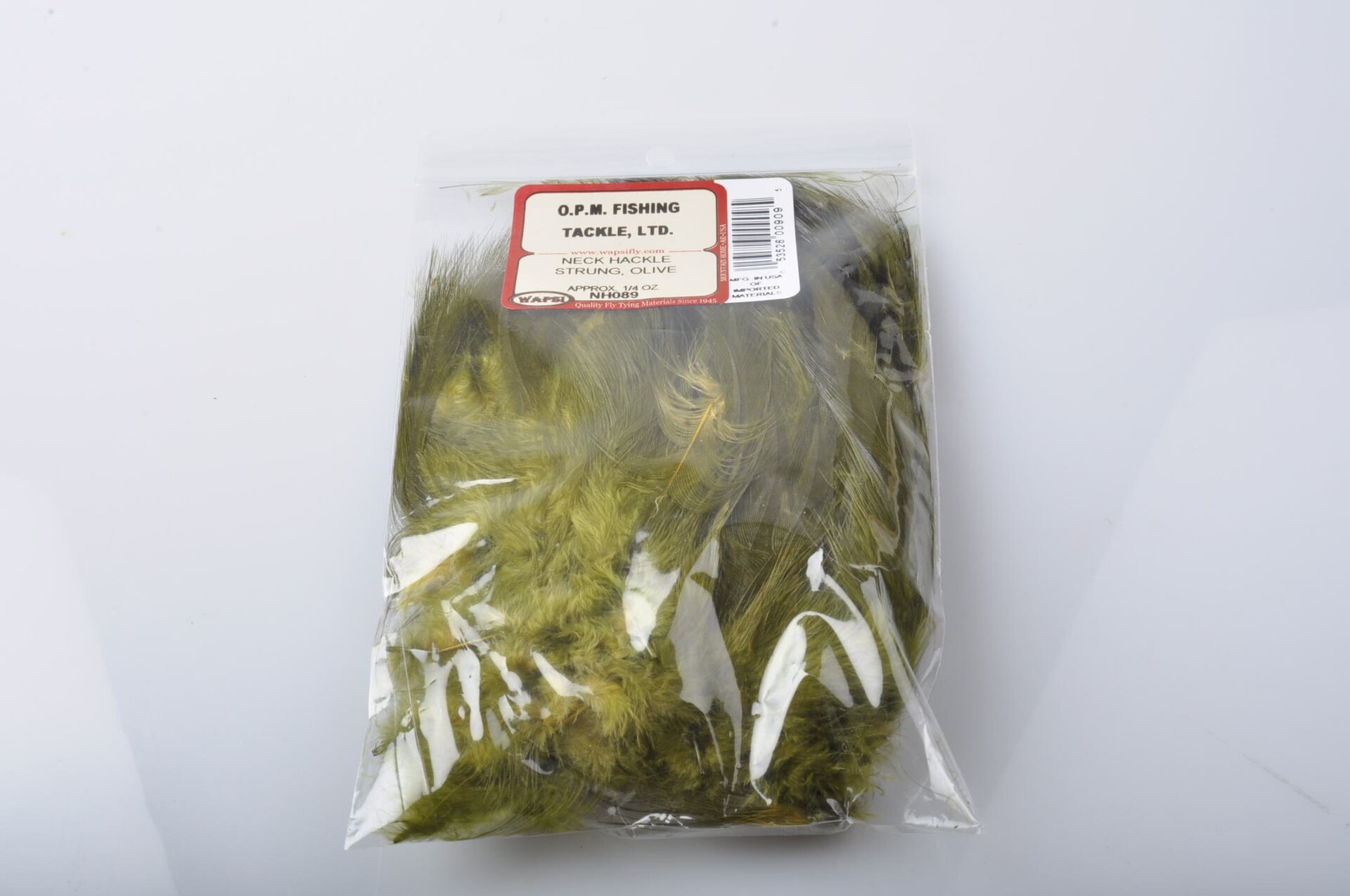 Wapsi Neck Hackle Strung, Kukon häkilä sulkia Oliivi