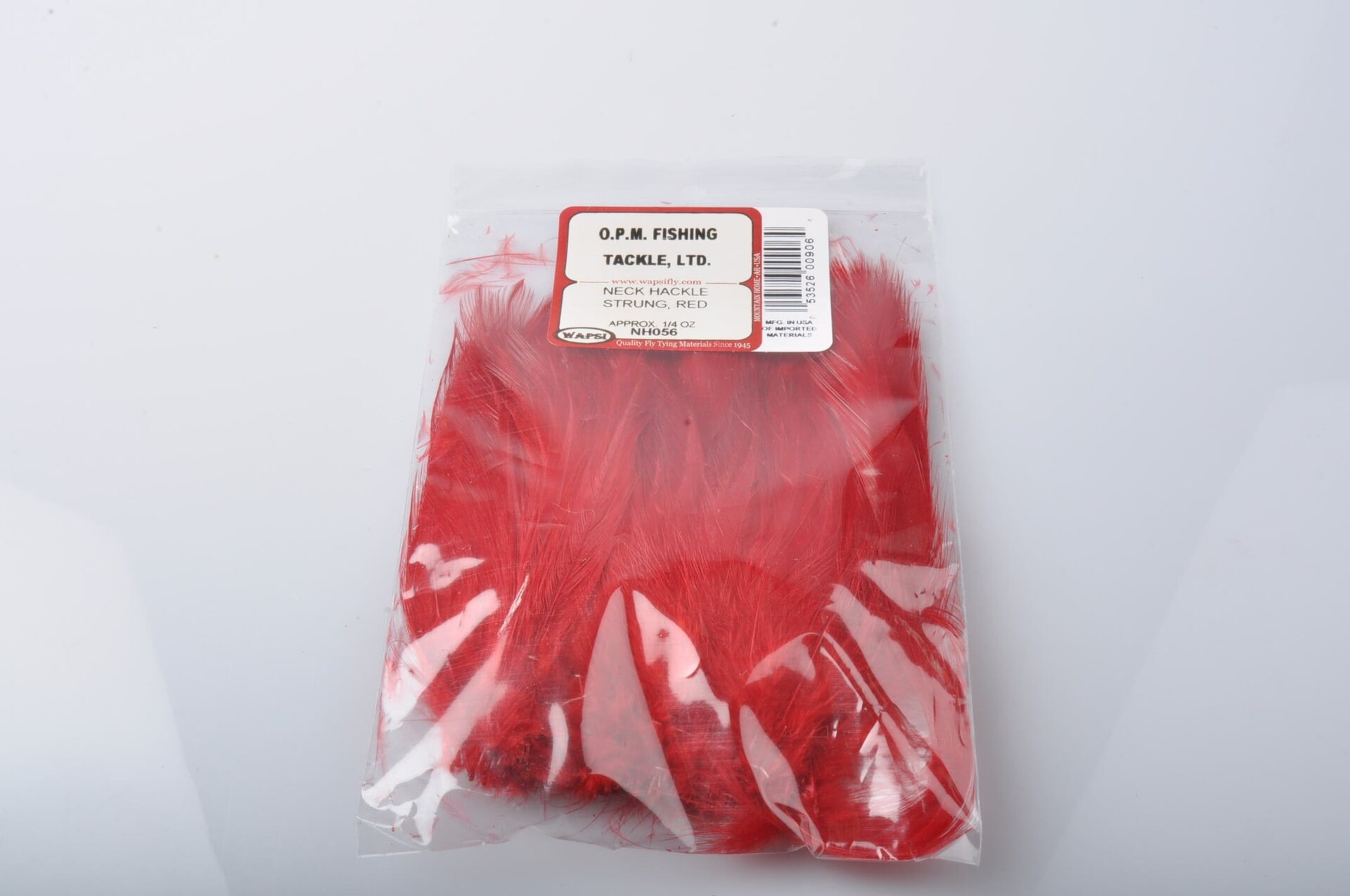 Wapsi Neck Hackle Strung, Kukon häkilä sulkia Punainen