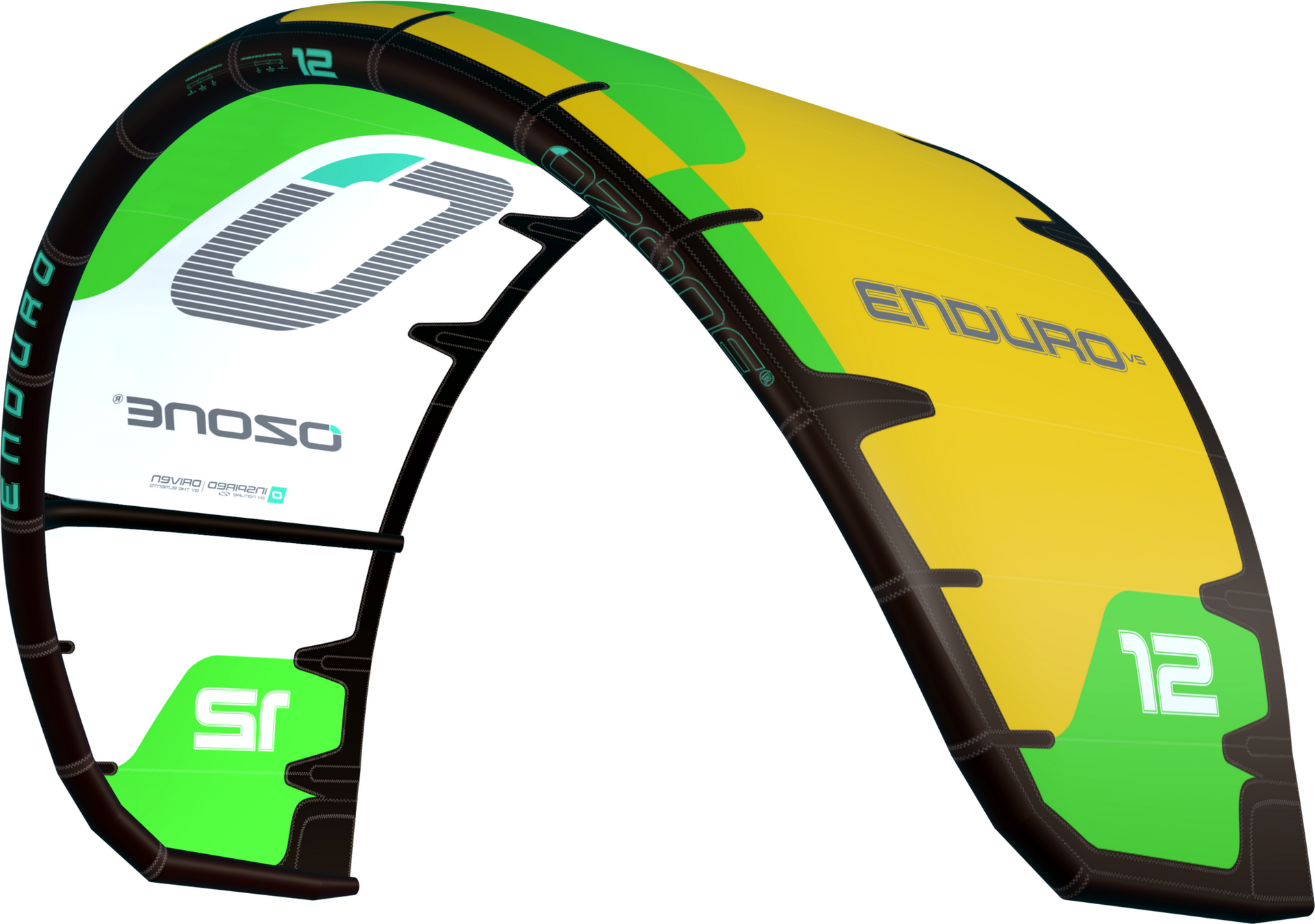 Ozone Enduro V5 Kite Only 11m² Yellow/Bright Green/White