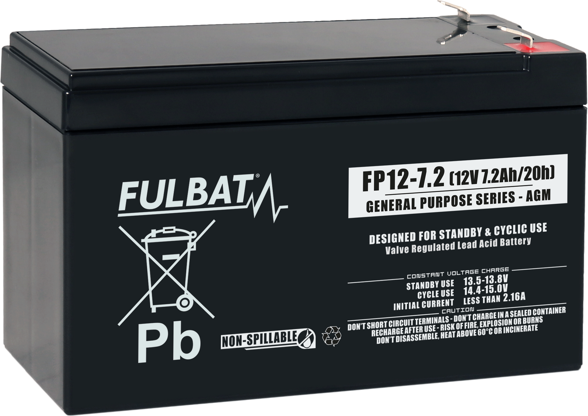 Burrel Fulbat AGM Battery 12V 7,2Ah