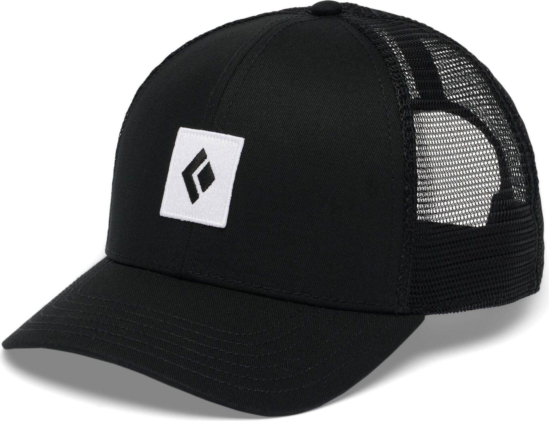Black Diamond BD Trucker Hat Black - Black - White Icon Patch