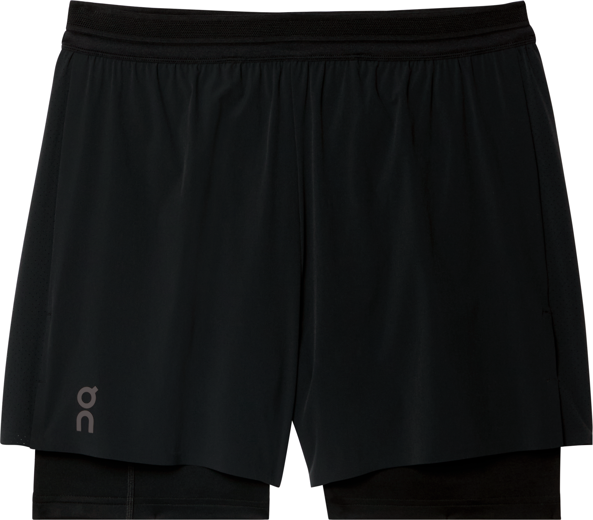 On 5" Performance 2/1 Shorts Mens Black