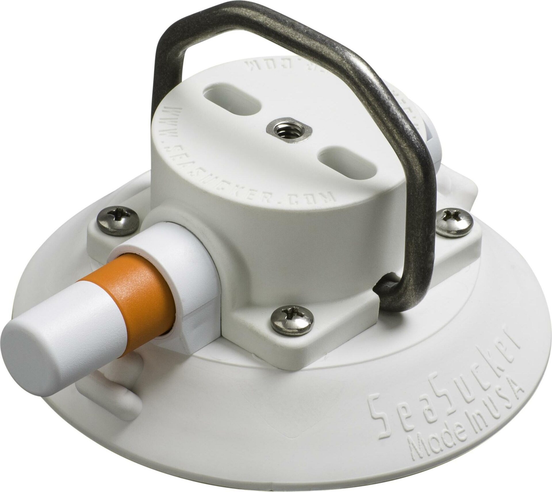 SeaSucker 4.5" SeaSucker w/ Stainless Steel D-Ring White